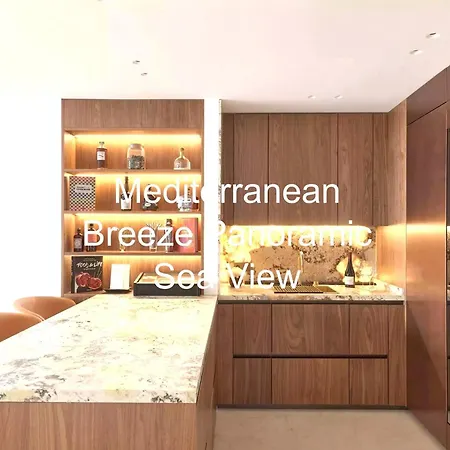 Mediterranean Breeze Panoramic Sea View Semesterbostad