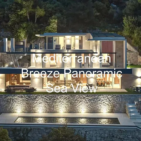 Mediterranean Breeze Panoramic Sea View Semesterbostad